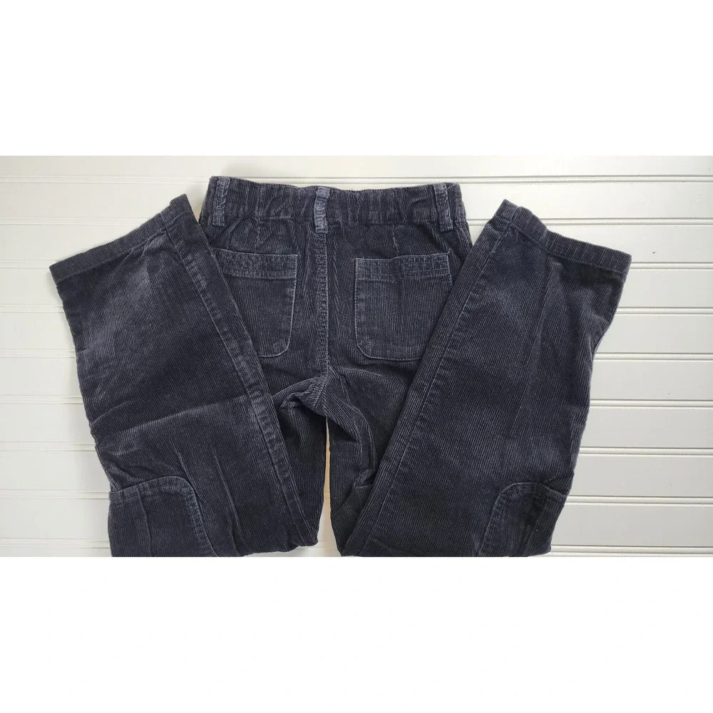 Gymboree Boys‎ Corduroy Cargo Pants Black Slim Fit Size 8